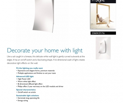 Купить Настенный светильник Philips 33604/31/16