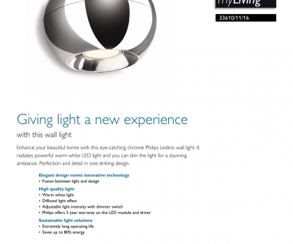 Купить Настенный светильник Philips 33610/11/16