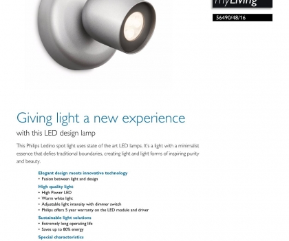 Купить Настенный светильник Philips 56490/48/16