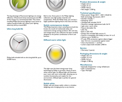 Купить Настенный светильник Philips 30422/31/16