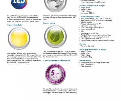 Купить Настенный светильник Philips 56240/31/16