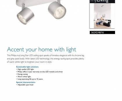 Купить Настенный светильник Philips 56242/48/16