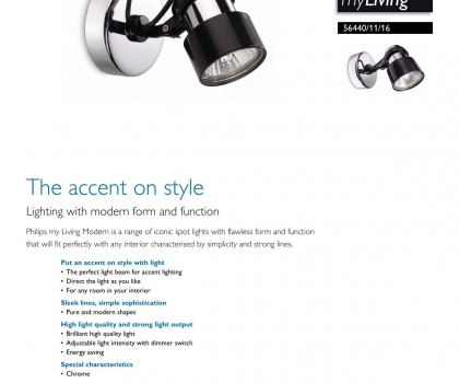 Купить Настенный светильник Philips 56440/11/16