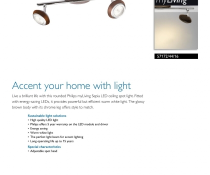 Купить Настенный светильник Philips 57172/44/16