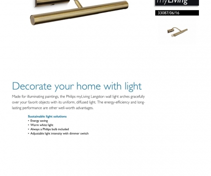 Купить Подсветка для картин Philips 33087/06/16