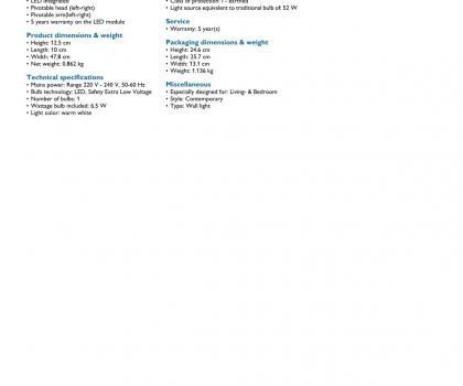 Купить Настенный светильник Philips 33261/17/16