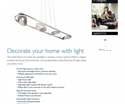 Купить Люстра Philips 56394/17/13