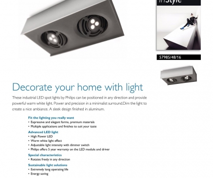 Купить Светильник потолочный Philips 57985/48/16