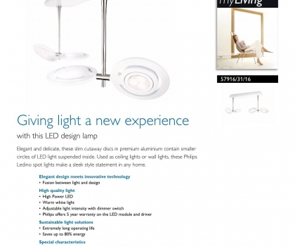 Купить Светильник потолочный Philips 57916/31/16