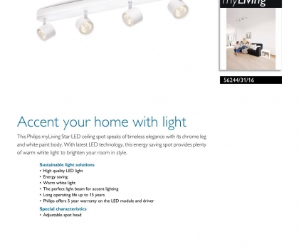 Купить Светильник потолочный Philips 56244/31/16