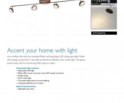 Купить Светильник потолочный Philips 57174/44/16