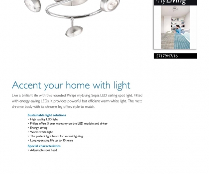 Купить Светильник потолочный Philips 57179/17/16