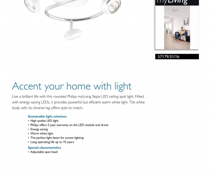 Купить Светильник потолочный Philips 57179/31/16