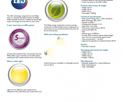 Купить Светильник потолочный Philips 30804/87/16