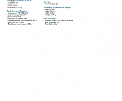 Купить Светильник потолочный Philips 31804/31/16