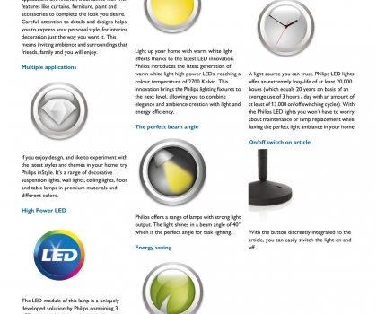 Купить Офисная настольная лампа Philips 69075/30/16