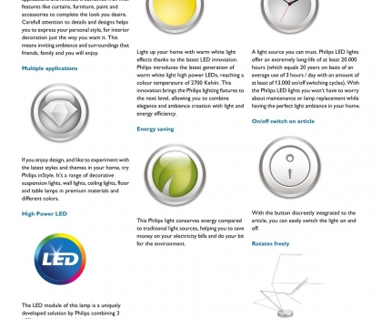 Купить Офисная настольная лампа Philips 66712/48/16