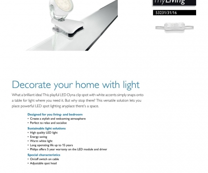 Купить Офисная настольная лампа Philips 53231/31/16