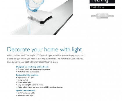 Купить Офисная настольная лампа Philips 53231/35/16