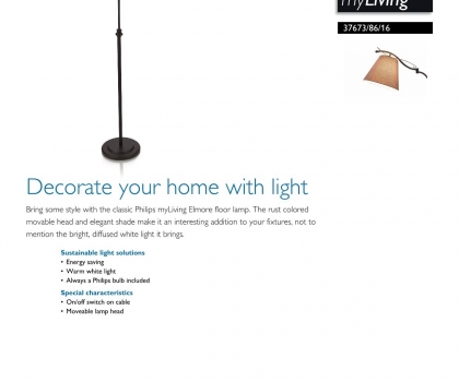 Купить Торшер Philips 37673/86/16