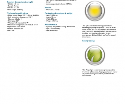 Купить Торшер Philips 42258/26/16