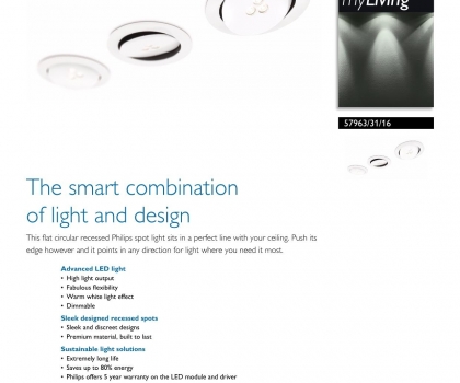 Купить Точечный светильник Philips 57963/31/16