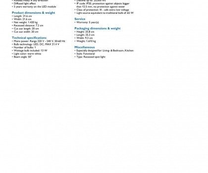 Купить Точечный светильник Philips 57996/48/16