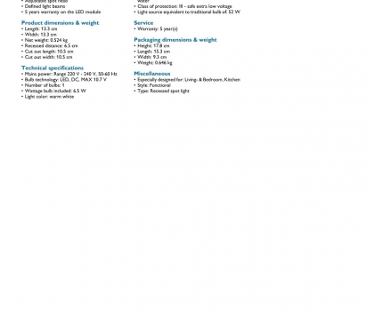 Купить Точечный светильник Philips 57987/31/16