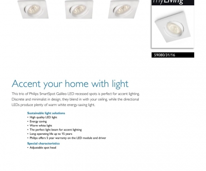 Купить Точечный светильник Philips 59080/31/16