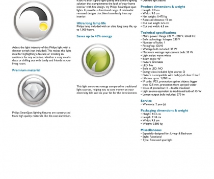 Купить Точечный светильник Philips 59515/60/16