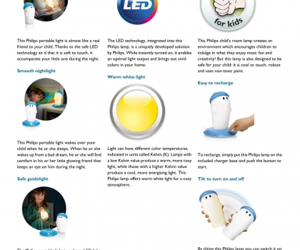 Купить Детская настольная лампа Philips 44510/35/16