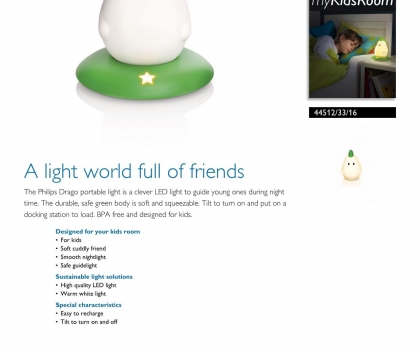 Купить Детская настольная лампа Philips 44512/33/16