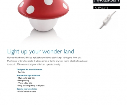 Купить Детская настольная лампа Philips 43274/32/16