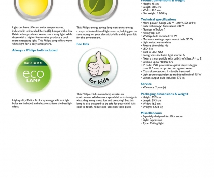 Купить Детская люстра Philips 40096/28/16