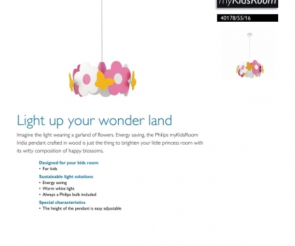 Купить Детская люстра Philips 40178/55/16