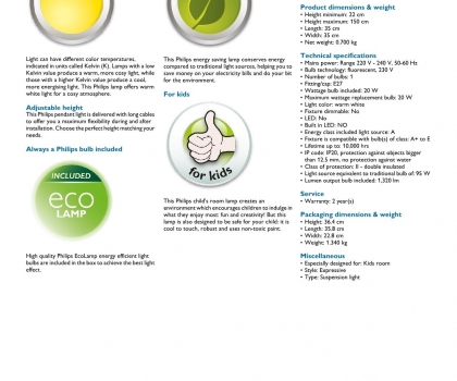 Купить Детская люстра Philips 40426/35/16