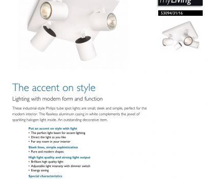 Купить Светильник потолочный Philips 53094/31/16