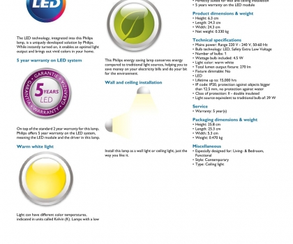 Купить Светильник потолочный Philips 30940/11/16