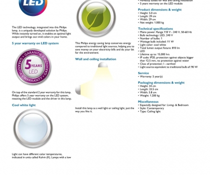 Купить Светильник потолочный Philips 30804/31/17