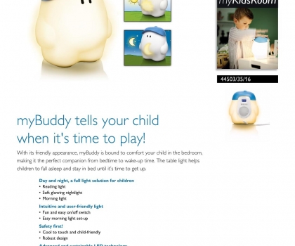 Купить Детская настольная лампа Philips 44503/35/16