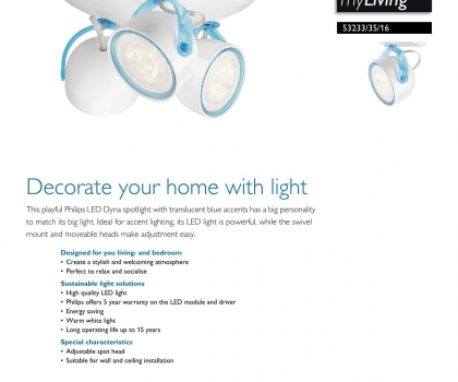 Купить Светильник потолочный Philips 53233/35/16