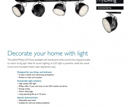 Купить Светильник потолочный Philips 53234/30/16