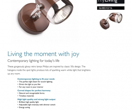 Купить Настенный светильник Philips 56480/43/16