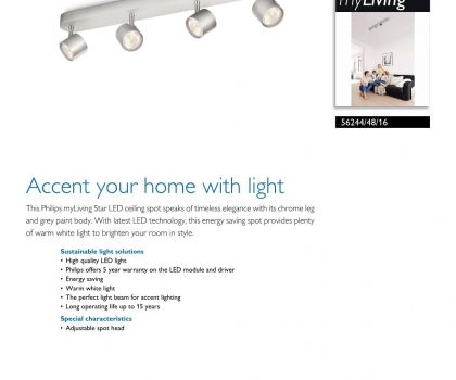 Купить Светильник потолочный Philips 56244/48/16