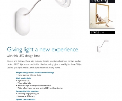 Купить Настенный светильник Philips 57917/31/16