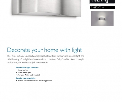 Купить Настенный светильник Philips 33232/17/16