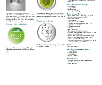 Купить Настенный светильник Philips 33232/17/16