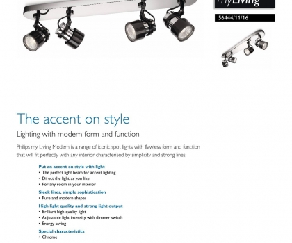 Купить Светильник потолочный Philips 56444/11/16