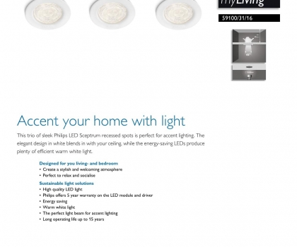 Купить Точечный светильник Philips 59100/31/16