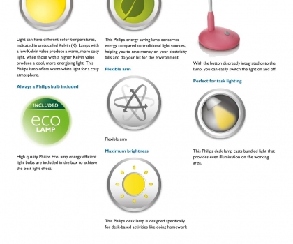 Купить Офисная настольная лампа Philips 69225/28/16